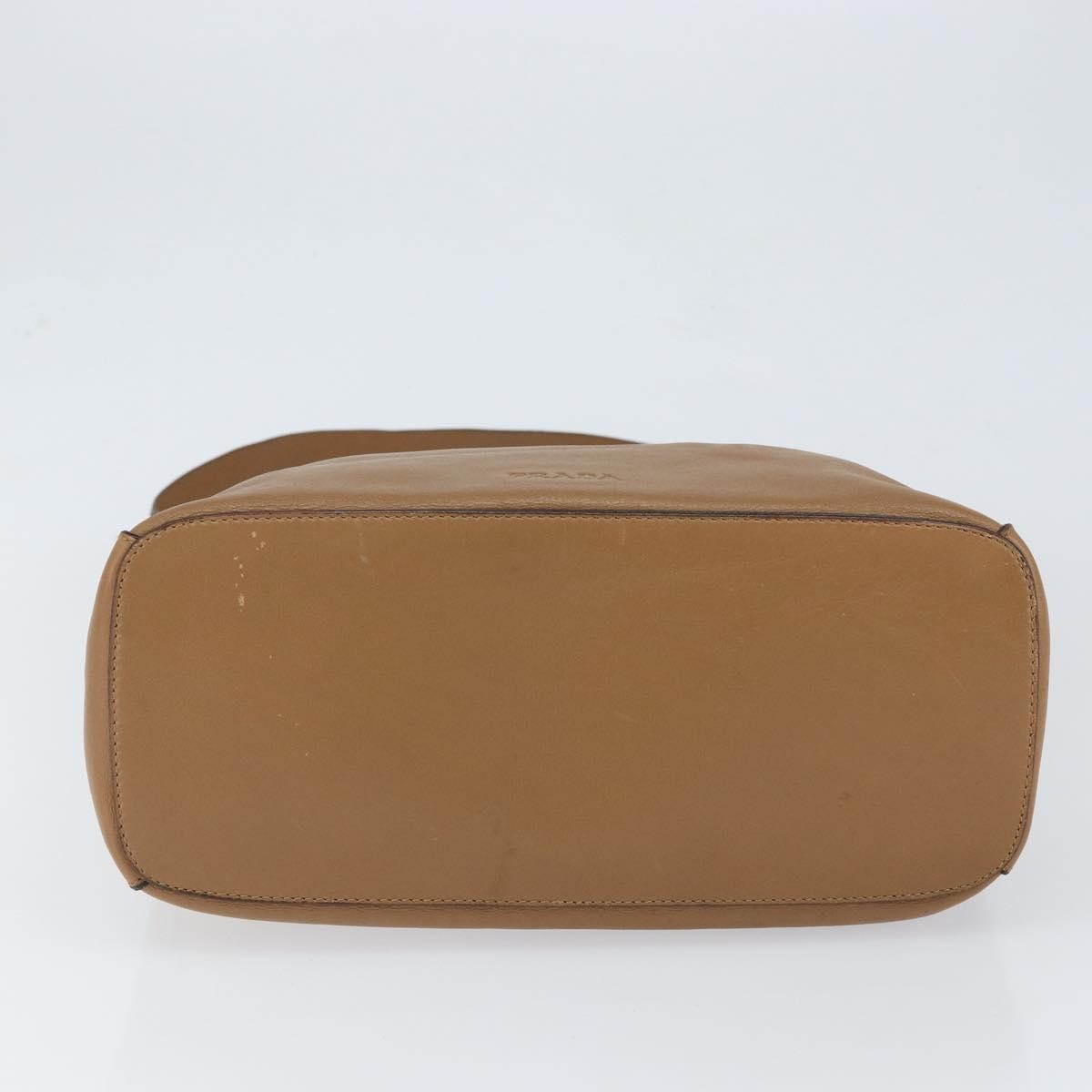 Prada Vintage Shoulder Bag Leather, BROWN, LEATHER, Shoulder bag