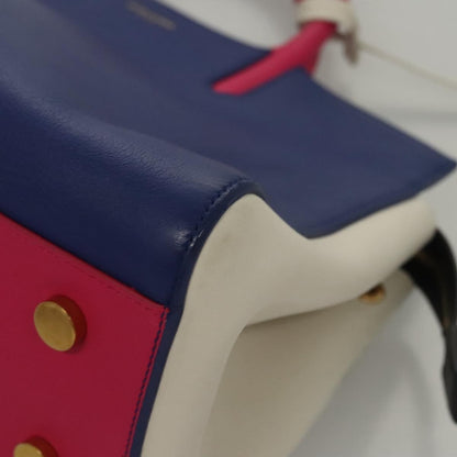 Saint Laurent Rive Gauche Cabas Leather, BLUE, LEATHER, Handbag