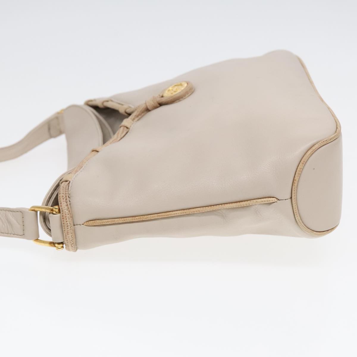Celine Horse Carriage Shoulder bag Leather, BEIGE, LEATHER, Shoulder bag