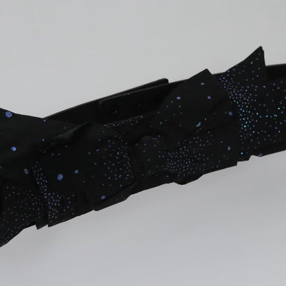 Chanel Vintage bow belt Leather, BLACK, LEATHER, Belts