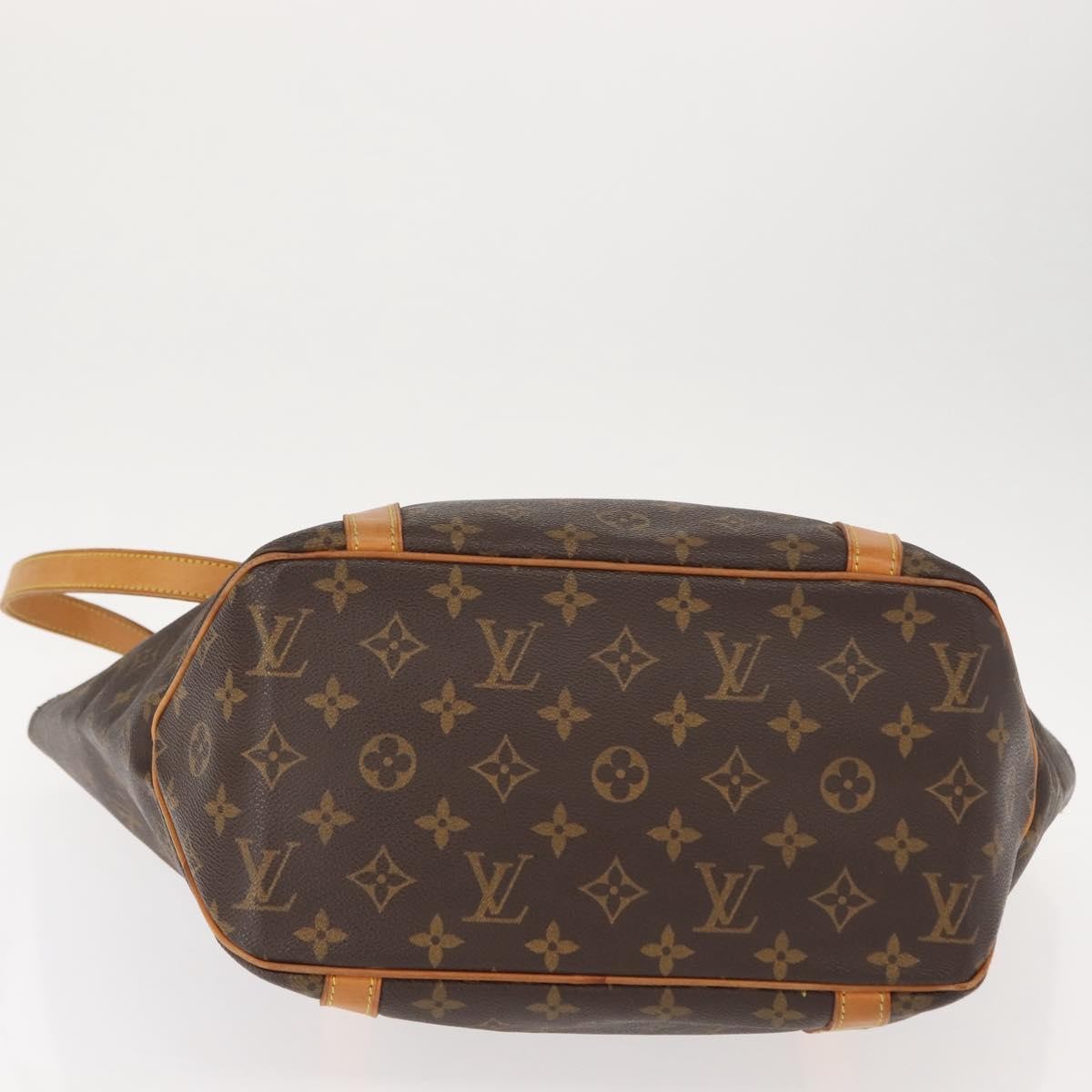 Louis Vuitton Shopping Sac Handbag Monogram Canvas, BROWN, CANVAS, Tote bag