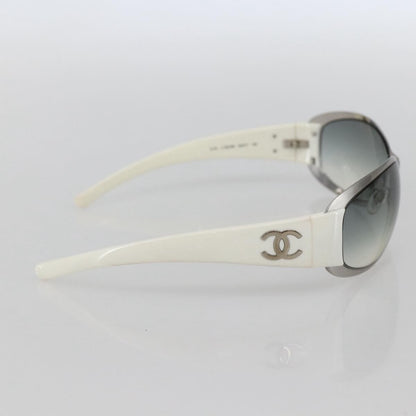 Chanel Logo CC Sunglasses Metal, WHITE, METAL, Sunglasse