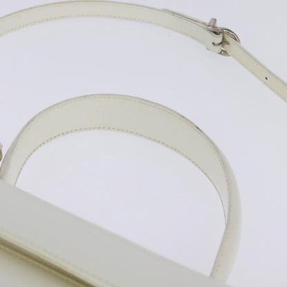 Salvatore Ferragamo Gancini handbag Patent leather, WHITE, PATENT_LEATHER, Handbag