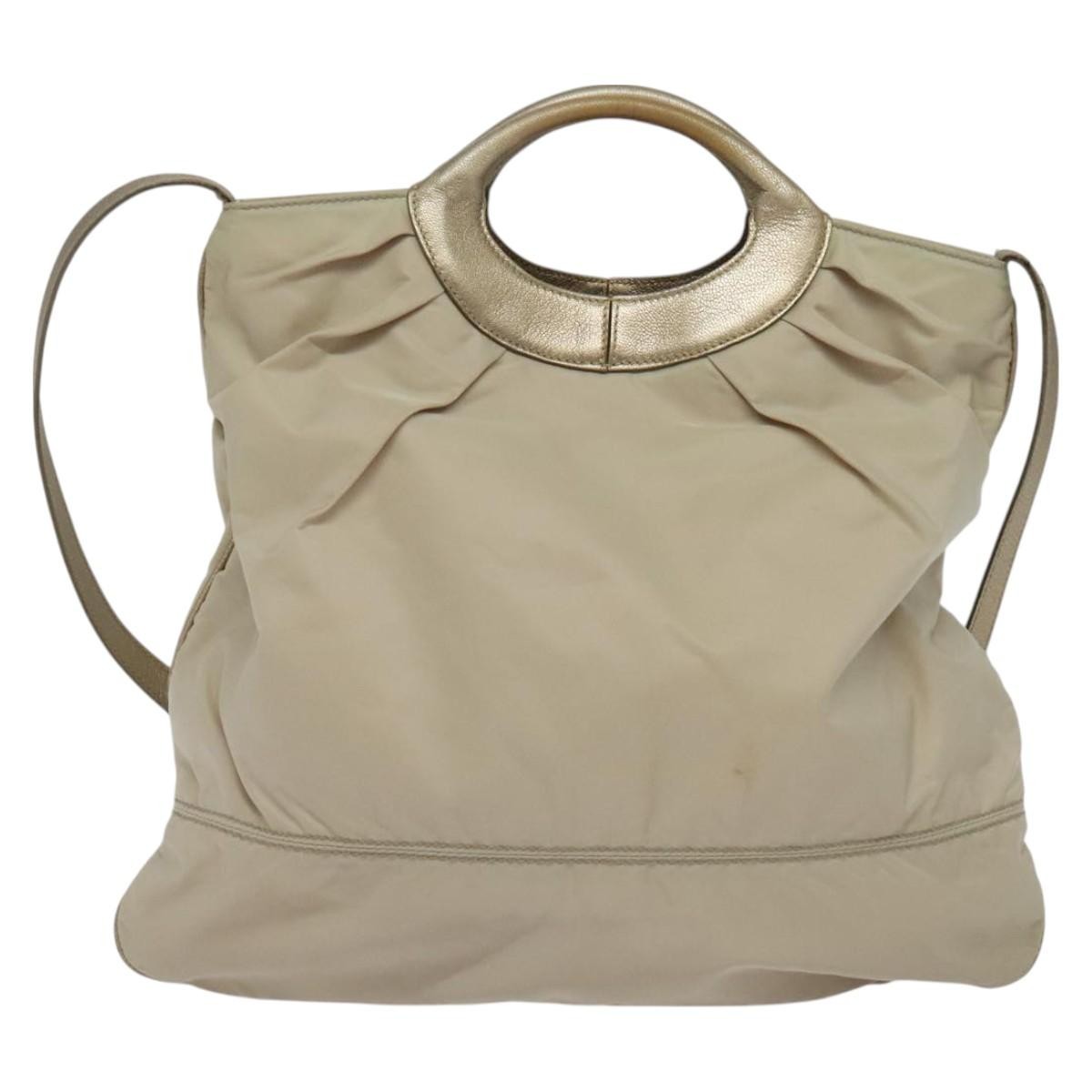 Salvatore Ferragamo Vala tote Nylon, BEIGE, NYLON, Tote bag