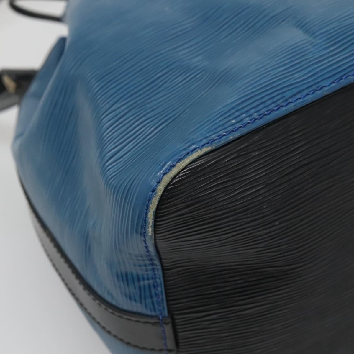 Louis Vuitton Petit Noe Handbag Epi Leather, BLUE, LEATHER, Handbag