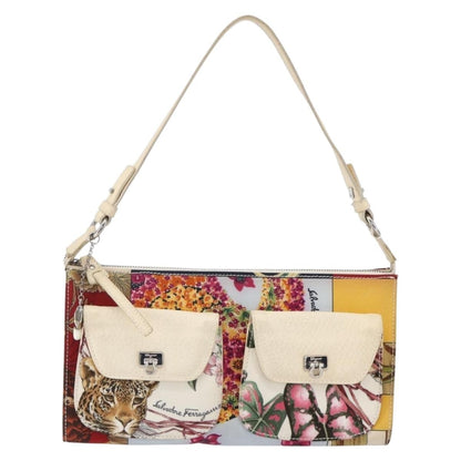 Salvatore Ferragamo Gancini Shoulder Bag Nylon, MULTICOLOUR, NYLON, Shoulder bag