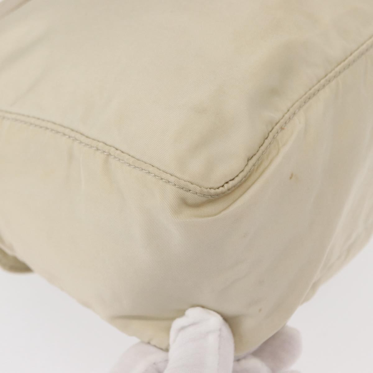 Prada Buckle Messenger Bag Tessuto, BEIGE, NYLON, Shoulder bag