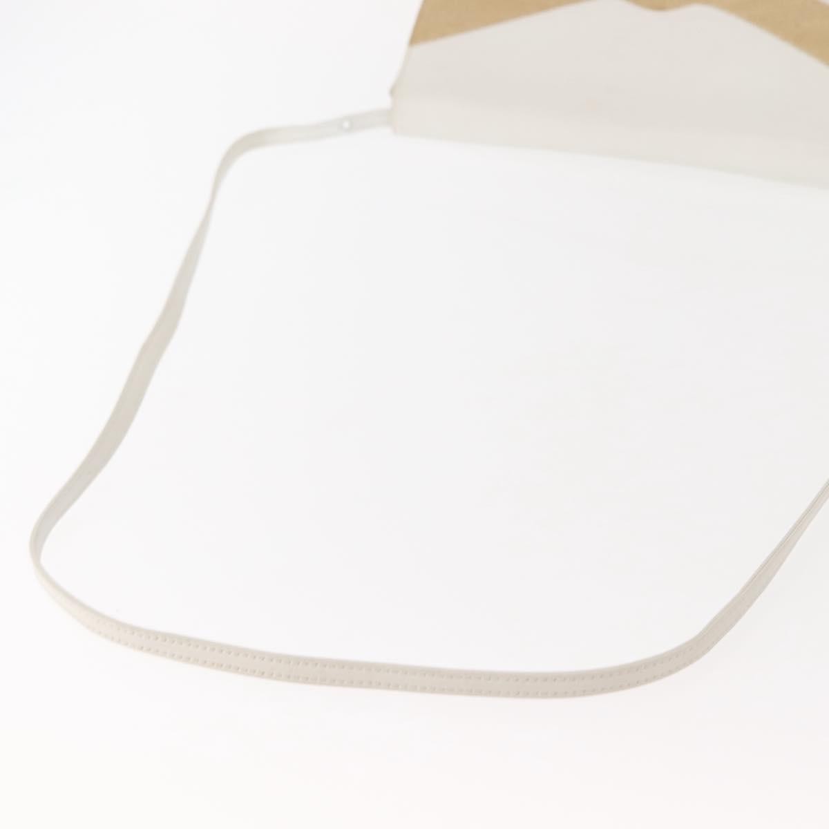 Celine Shoulder Bag Leather, WHITE, LEATHER, Shoulder bag