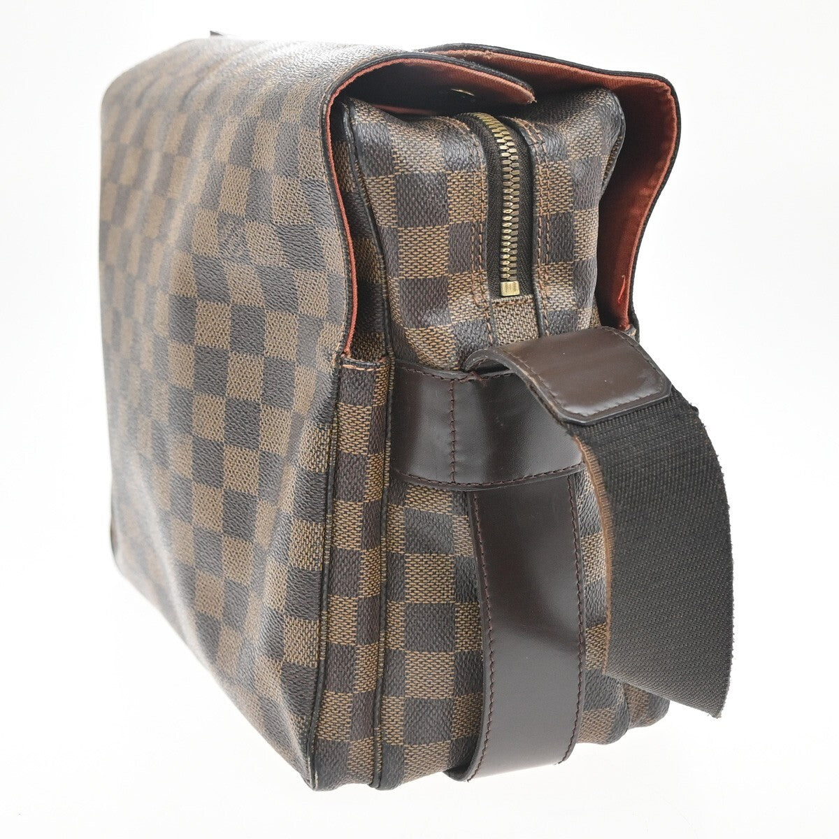 Louis Vuitton Naviglio Handbag Damier, BROWN, CANVAS, Shoulder bag