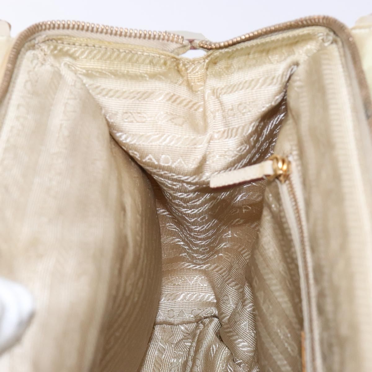 Prada Vintage Handbag Tessuto, BEIGE, NYLON, Handbag