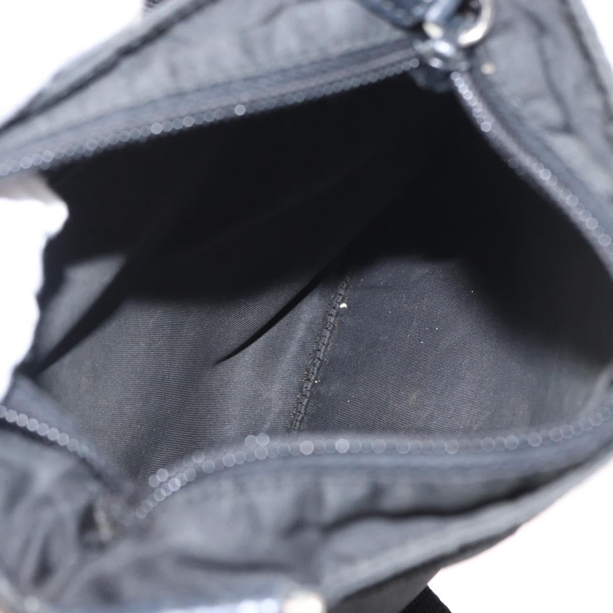 Prada Front Pocket Messenger Bag Tessuto, BLACK, NYLON, Shoulder bag