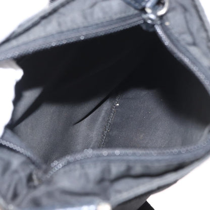 Prada Front Pocket Messenger Bag Tessuto, BLACK, NYLON, Shoulder bag