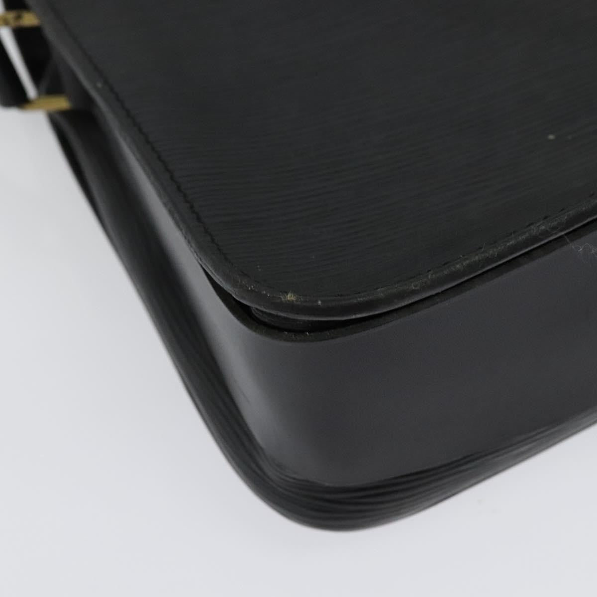 Louis Vuitton Cartouchiere Handbag Epi Leather, BLACK, LEATHER, Handbag