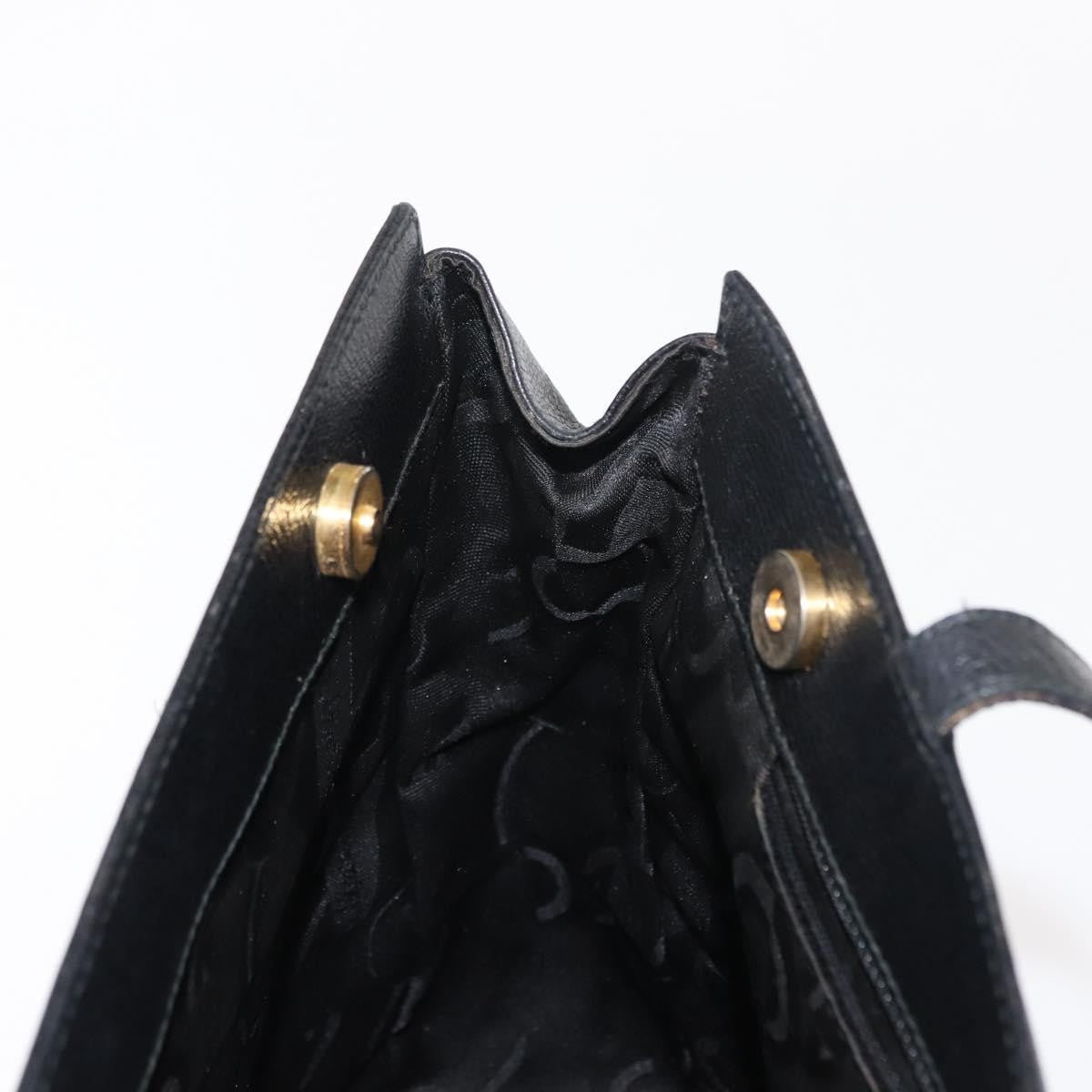 Salvatore Ferragamo Gancini Tote Leather, BLACK, LEATHER, Tote bag