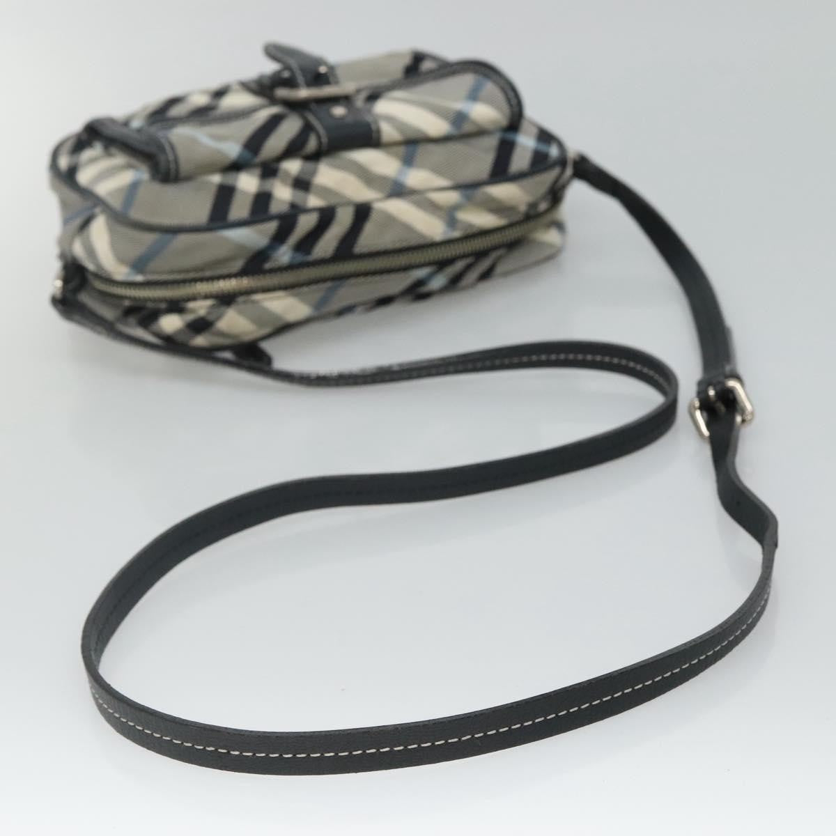 Burberry Nova Check Blue Label Nylon, GRAY, NYLON, Bag
