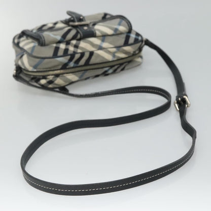 Burberry Nova Check Blue Label Nylon, GRAY, NYLON, Bag