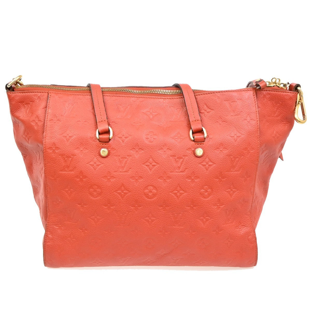 Louis Vuitton Lumineuse Handbag Monogram Empreinte Leather, RED, LEATHER, Shoulder bag
