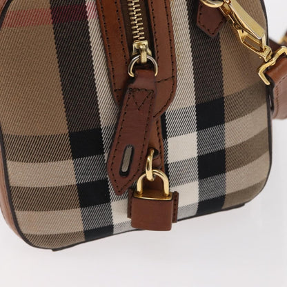 Burberry Alchester Convertible Satchel House Check Canvas, BEIGE, CANVAS, Travel bag