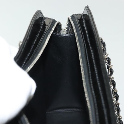 Chanel Vintage CC Lock Pocket Chain Tote Patent, BLACK, PATENT_LEATHER, Handbag