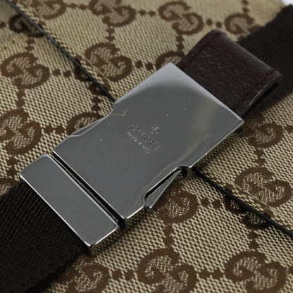 Gucci Front Pocket Messenger Bag GG Canvas, BEIGE, CANVAS, Shoulder bag