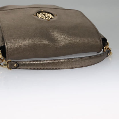 Loewe Anagram handbag Leather, METALLIC, LEATHER, Handbag