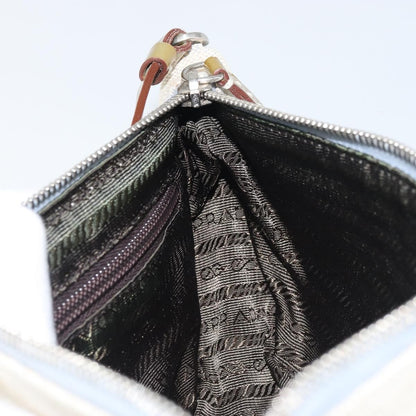 Prada Vintage Pouch Canvas, GRAY, CANVAS, Clutche & pouche