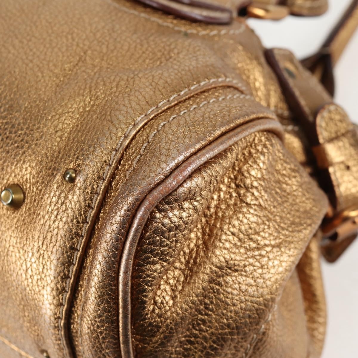 Chloe Paddington Lock Satchel Leather, SILVER, LEATHER, Handbag