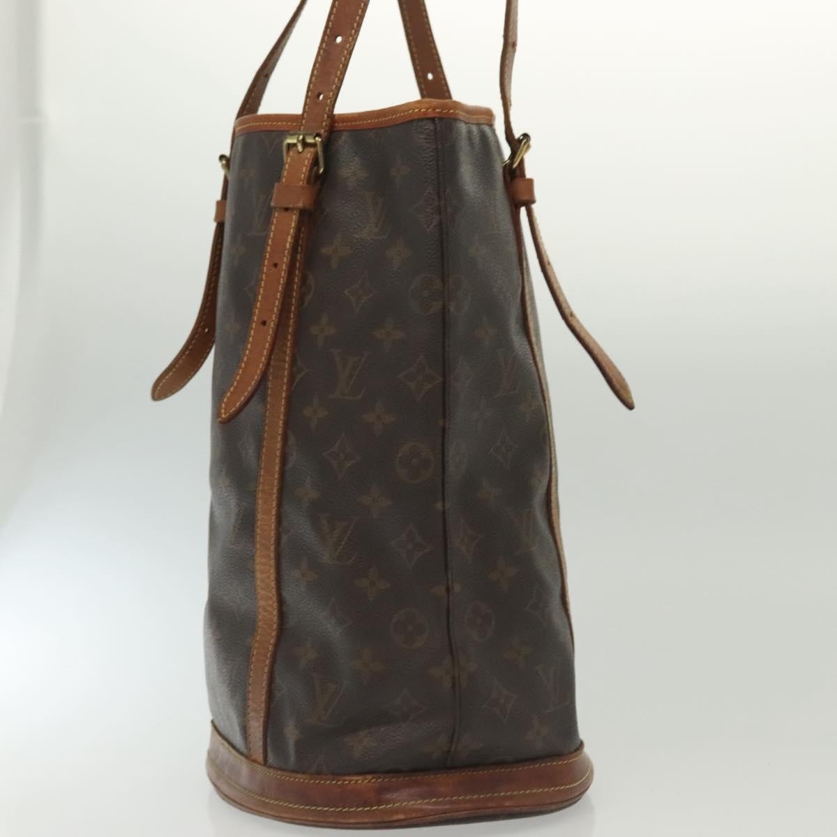 Louis Vuitton Bucket Bag Monogram Canvas, BROWN, CANVAS, Handbag