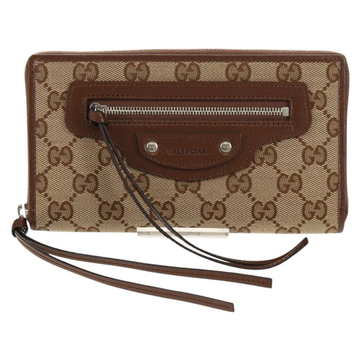 Gucci x Balenciaga The Hacker Project Neo Classic Wallet GG Canvas, BEIGE, CANVAS, Wallets