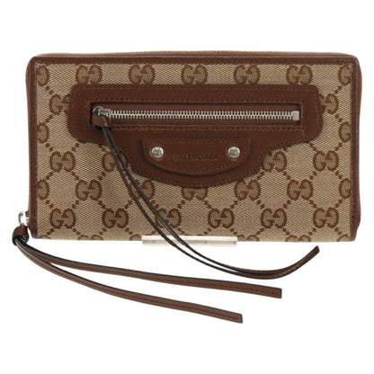 Gucci x Balenciaga The Hacker Project Neo Classic Wallet GG Canvas, BEIGE, CANVAS, Wallets