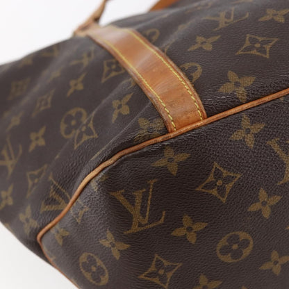 Louis Vuitton Shopping Sac Handbag Monogram Canvas, BROWN, CANVAS, Tote bag