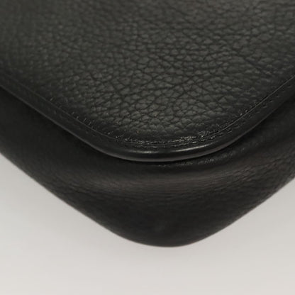 Christian Dior Vintage Trotter Crossbody Bag Leather, BLACK, LEATHER, Clutche & pouche