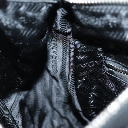 Prada Buckle Messenger Bag Tessuto, BLACK, NYLON, Shoulder bag