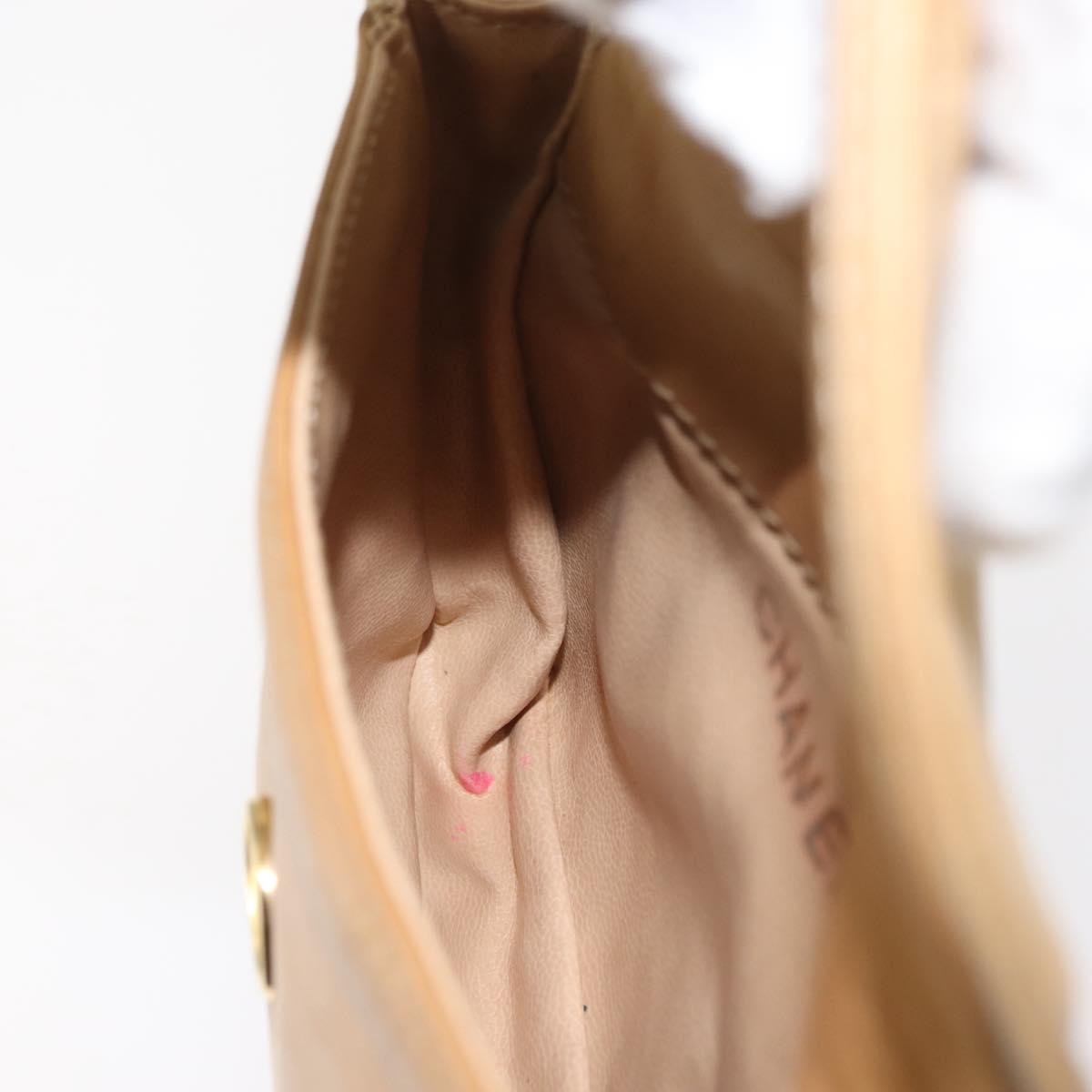 Chanel Vintage Flap Waist Bag Leather, BEIGE, LEATHER, Clutche & pouche