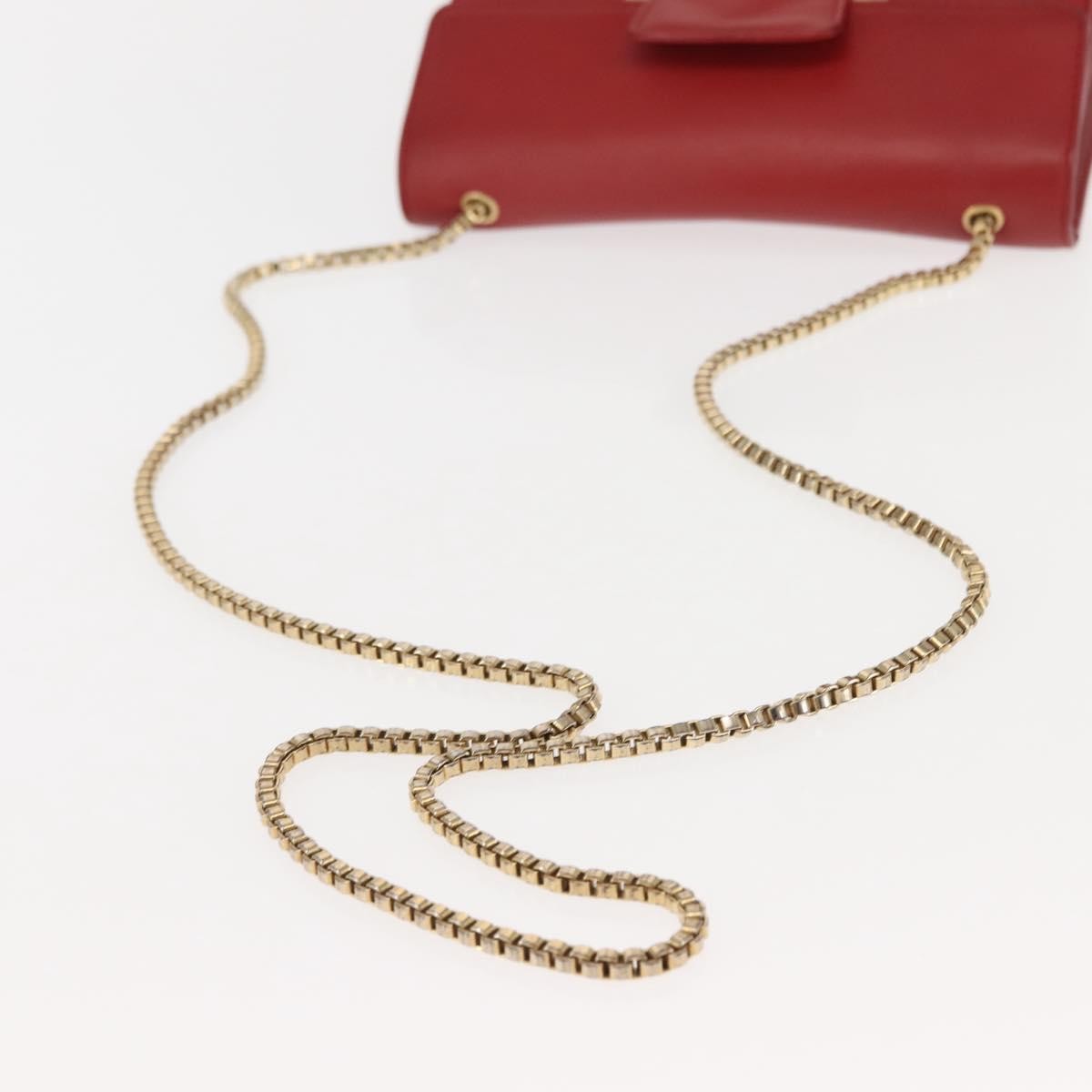 Salvatore Ferragamo Thalia Shoulder Bag Leather, RED, LEATHER, Shoulder bag