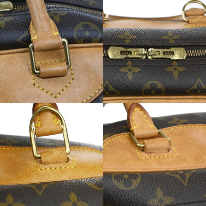 Louis Vuitton Deauville Handbag Monogram Canvas, BROWN, LEATHER, Handbag