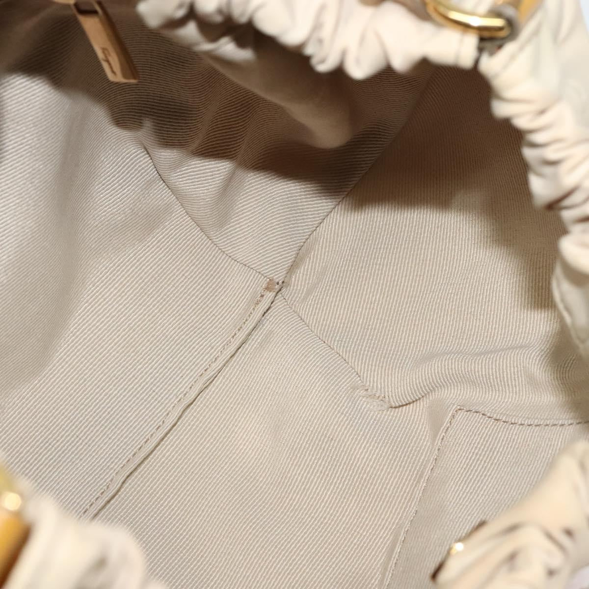 Salvatore Ferragamo Vala Handbag Nylon, BEIGE, NYLON, Handbag