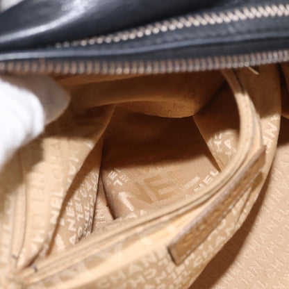 Chanel CC Bowler Quilted Caviar, BLACK, LEATHER, Handbag