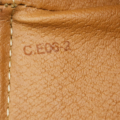 Celine Macadam Pochette Canvas and Leather, BROWN, CANVAS, Clutche & pouche