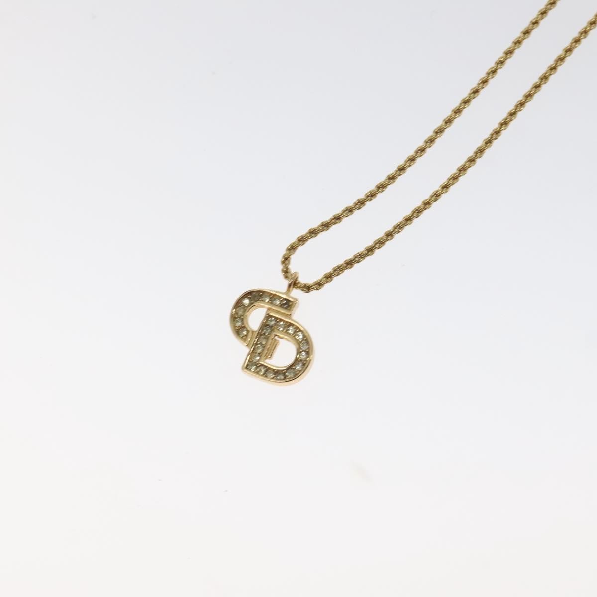 Christian Dior CD Pendant Necklace Gold-plated, GOLD, GOLD_PLATED, Necklace