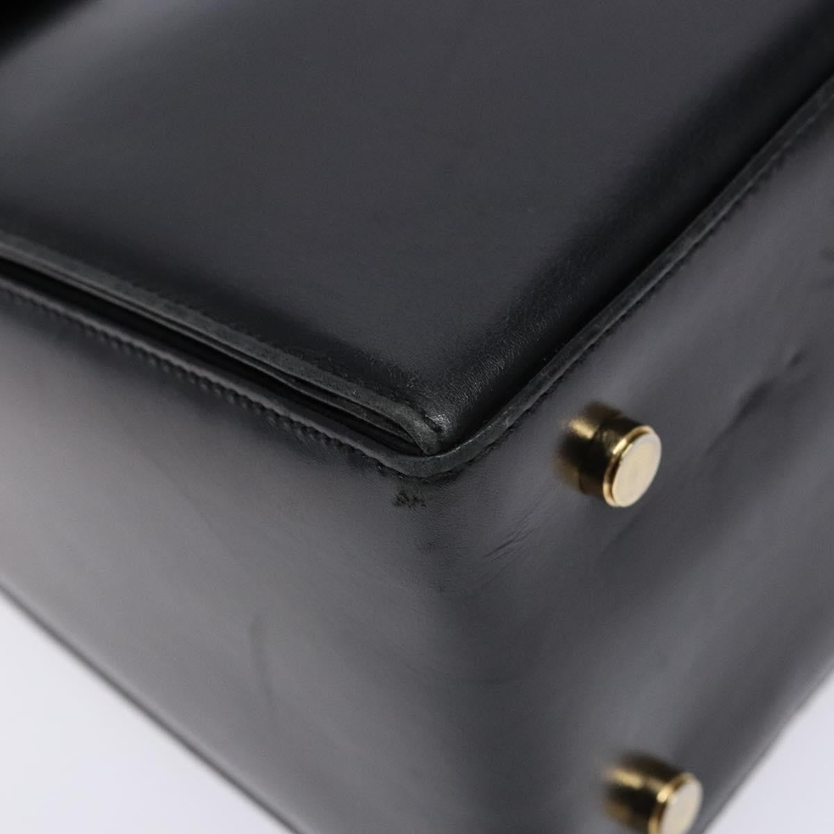 Salvatore Ferragamo Gancini Convertible Top Handle Bag Leather, BLACK, LEATHER, Handbag