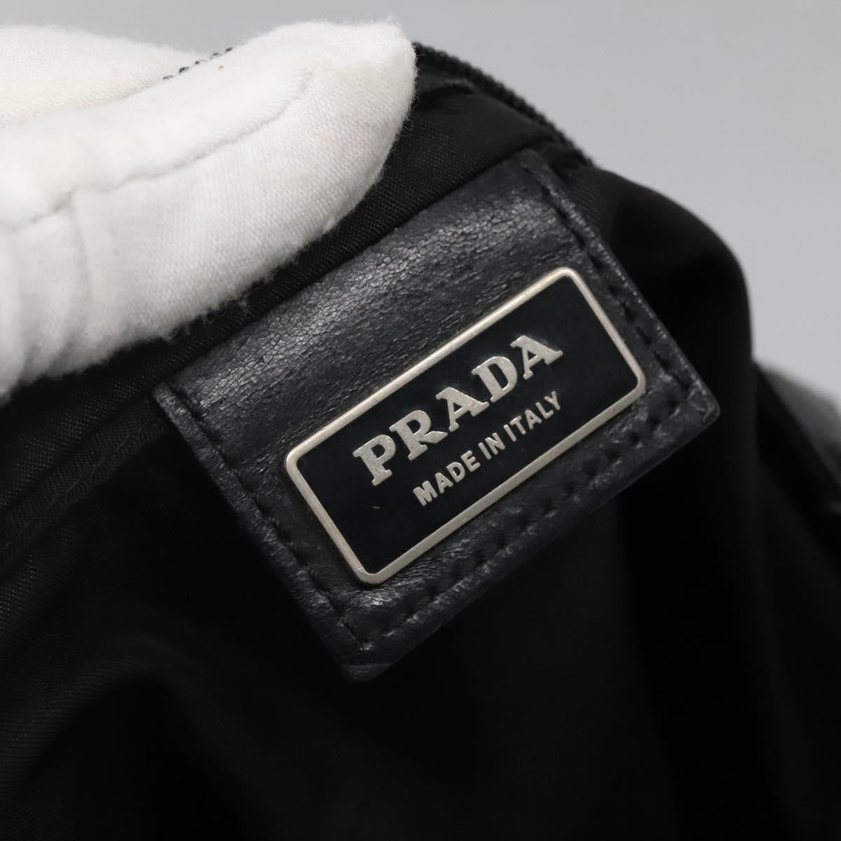 Prada Flat Messenger Bag Tessuto, BLACK, NYLON, Shoulder bag