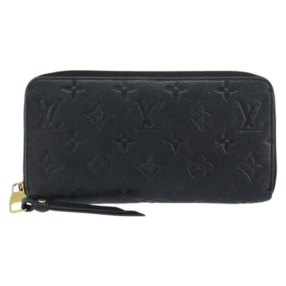 Louis Vuitton Zippy Wallet NM Leather Empreinte, BLACK, LEATHER, Wallets