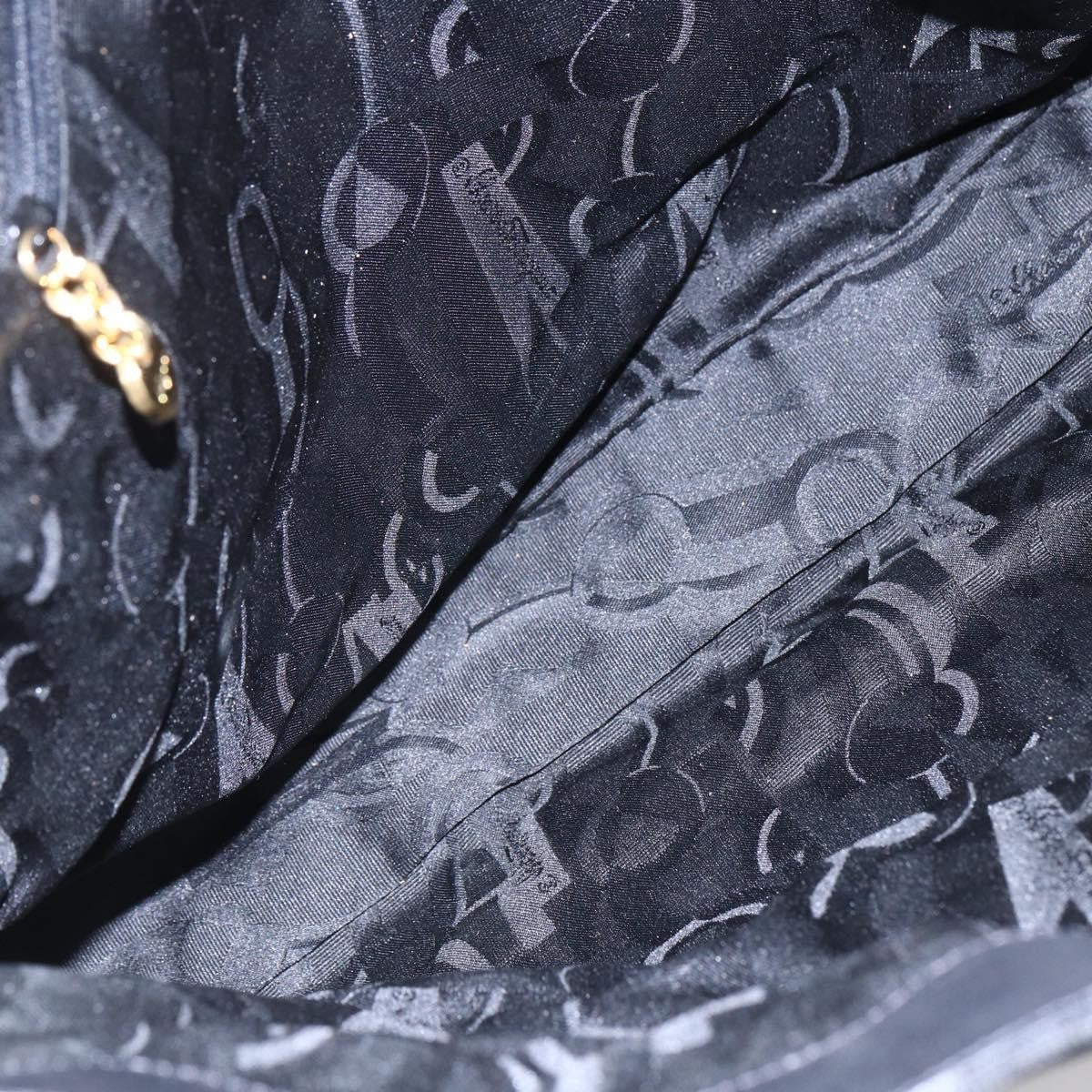 Salvatore Ferragamo Vala tote Canvas, BLACK, CANVAS, Tote bag