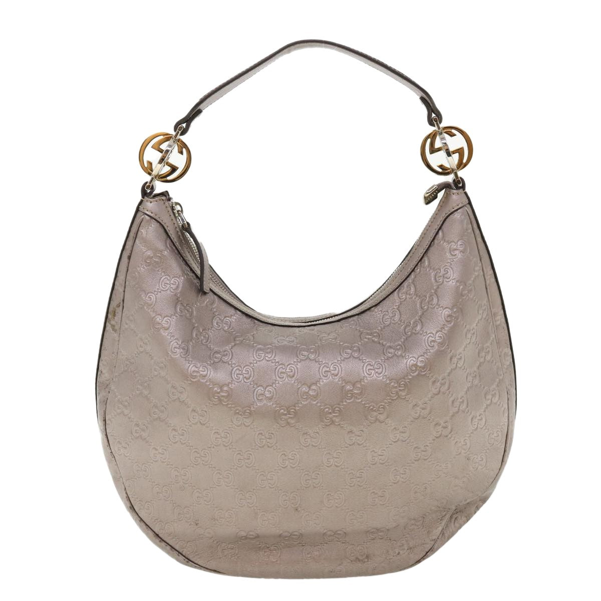 Gucci Hobo Guccissima Leather, PURPLE, LEATHER, Shoulder bag