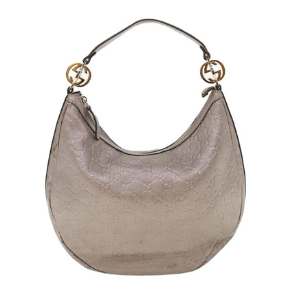 Gucci Hobo Guccissima Leather, PURPLE, LEATHER, Shoulder bag