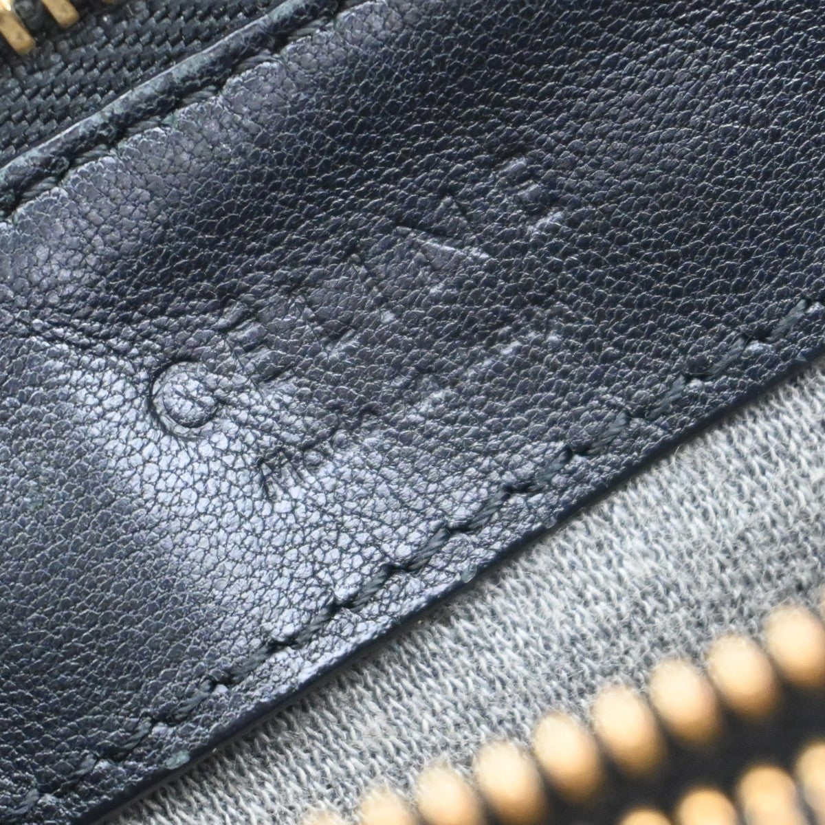 Celine Trio Crossbody Bag Leather, BLACK, LEATHER, Shoulder bag