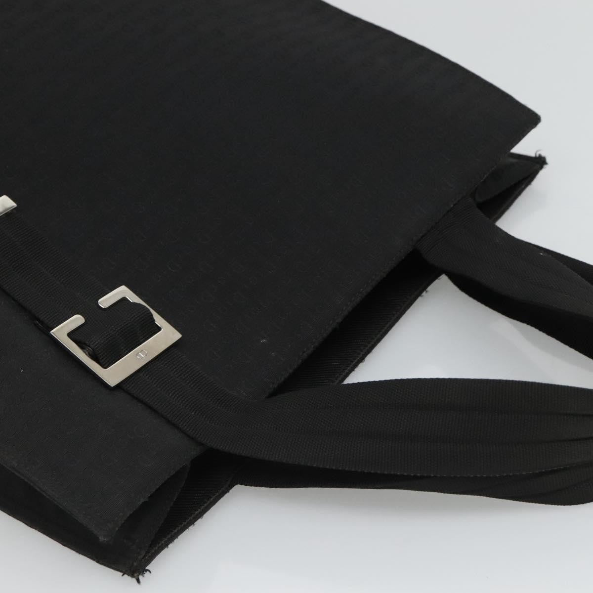 Christian Dior Vintage Tote Canvas, BLACK, CANVAS, Tote bag