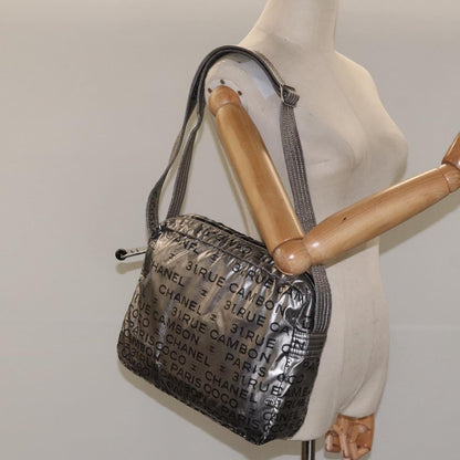 Chanel Unlimited Shoulder Bag Nylon, SILVER, NYLON, Shoulder bag