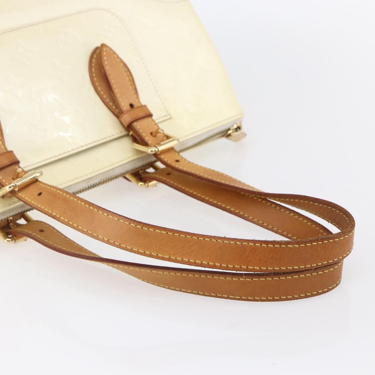 Louis Vuitton Rosewood Avenue Handbag Monogram Vernis, BEIGE, PATENT_LEATHER, Handbag